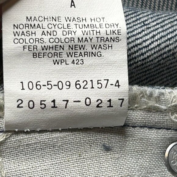 Vintage 70s Levis Jeans Orange Tab Talon 42 Zipper Mens 44x32 Indigo Made in USA - Picture 8 of 13